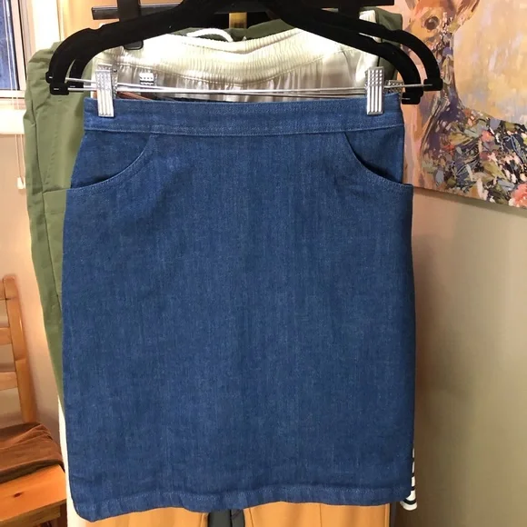A.P.C. Denim Skirt EU Sz 36/ US Sz 4 - Picture 3 of 8